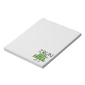 Ich laufe für den Hügel es © Funny Runner Notepad Notizblock (Rotiert)