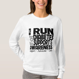 Ich laufe für Diabetes-Bewusstsein T-Shirt