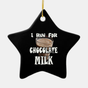 Ich laufe für Schokoladenmilch Laufen Keramik Ornament