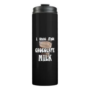 Ich laufe für Schokoladenmilch Laufen Thermosbecher