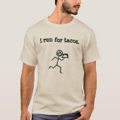 ich laufe für Tacos T-Shirt (Vorderseite)
