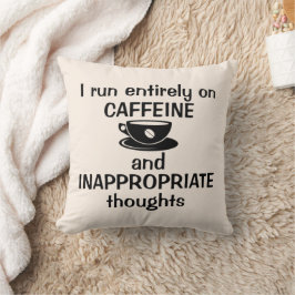 Ich laufe ganz auf Koffein Kissen
