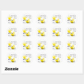 Ich laufe heimlich mit dem MEGA FLUMEN Runder Aufkleber (Blatt)