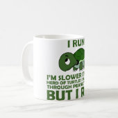Ich laufe. Ich bin langsamer als eine Schildkröte, Kaffeetasse (Vorderseite Links)