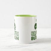 Ich laufe. Ich bin langsamer als eine Schildkröte, Zweifarbige Tasse (Mittel)