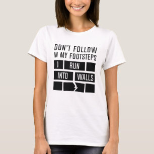 Ich laufe in Walls T-Shirt