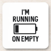 Ich laufe leer getränkeuntersetzer (Vorderseite)