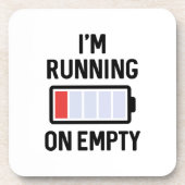 Ich laufe leer getränkeuntersetzer (Vorderseite)