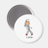 Ich laufe magnet (Vorderseite/Rückseite)
