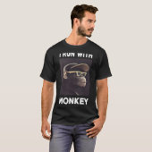 ich laufe mit Affe Shirt T-Shirt Tees (Vorne ganz)