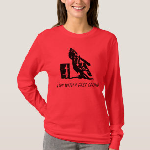 Ich laufe mit einer schnellen Menge T-Shirt