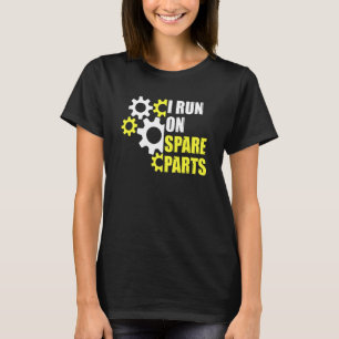 Ich Laufe Mit Ersatzteilen Lungenoperation Organsp T-Shirt