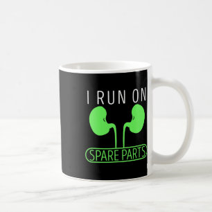 Ich laufe mit Ersatzteilen Organtransplantation be Kaffeetasse