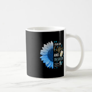 Ich laufe mit Kaffee und Insulin Geschenk für Diab Kaffeetasse