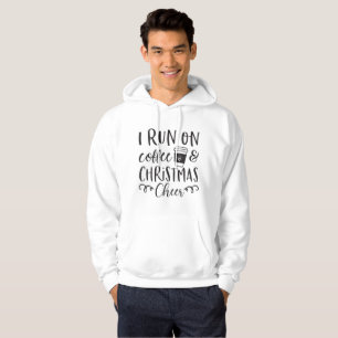 Ich laufe mit Kaffee und Weihnachtsstimmung Hoodie