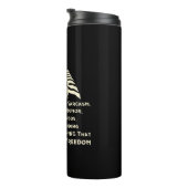 Ich laufe mit Koffein, Sarcasm, unangemessenem Spa Thermosbecher (Nach rechts gedreht)