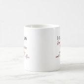 Ich laufe mit viel Kaffee-Funny Kaffeetasse (Mittel)