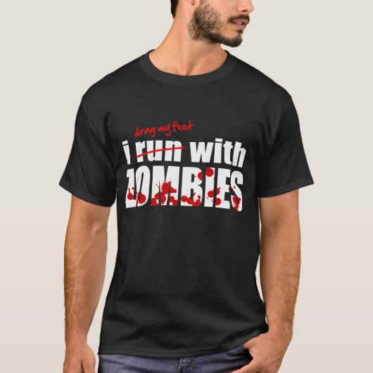 Ich laufe mit ZOMBIES - T - Shirt (Vorderseite)