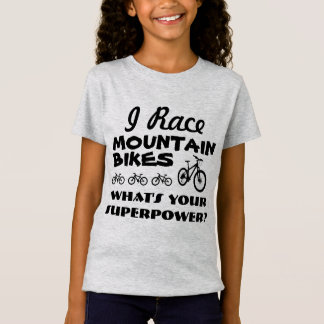 Ich laufe Mountainbiken, was bin Ihre Supermacht? T-Shirt