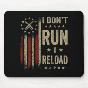 Ich laufe nicht, ich lade Flagge auf Rücken Mousepad