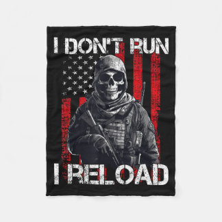 Ich laufe nicht, ich lade nach, US-Flagge für eine Fleecedecke