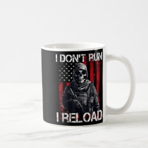 Ich laufe nicht, ich lade nach, US-Flagge für eine Kaffeetasse