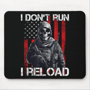 Ich laufe nicht, ich lade nach, US-Flagge für eine Mousepad