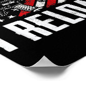 Ich laufe nicht, ich lade nach USA-Flagge Pro-Waff Poster (Ecke)