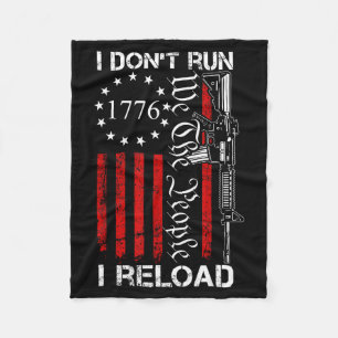 Ich laufe nicht, ich lade nach - USA We The People Fleecedecke
