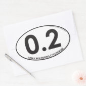 Ich laufe nur während des Cyclocross - $6 für 4 St Ovaler Aufkleber (Umschlag)