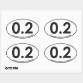 Ich laufe nur während des Cyclocross - $6 für 4 St Ovaler Aufkleber (Blatt)