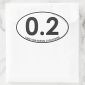 Ich laufe nur während des Cyclocross - $6 für 4 St Ovaler Aufkleber (Tasche)