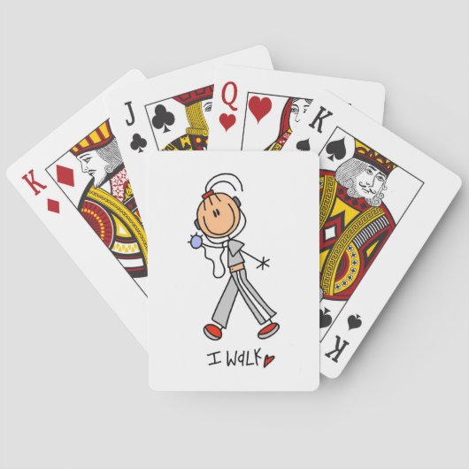 Ich laufe spielkarten (Rückseite)