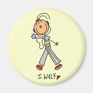 Ich laufe T-Shirts und Geschenke Magnet