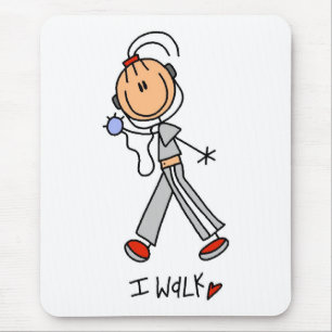 Ich laufe T-Shirts und Geschenke Mousepad