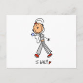 Ich laufe Tshirts und Geschenke Postkarte (Vorderseite)