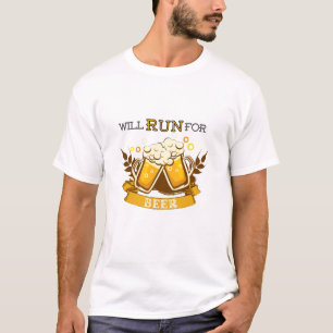 Ich laufe um Bier T-Shirt