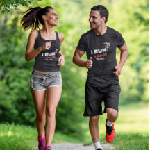 Ich laufe, um den verrückten T - Shirt abzubrennen