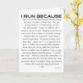 Ich laufe wegen Viel Glück Karte (Gelbe Blume)