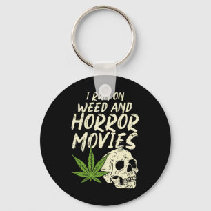 Ich laufe Weh-Horror-Filme Skull Fun Halloween Sto Schlüsselanhänger