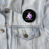 Ich laufe, weil das Bewusstsein für häusliche Gewa Button (Beispiel)