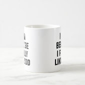 Ich laufe, weil ich Essen wirklich mag Kaffeetasse (Mittel)