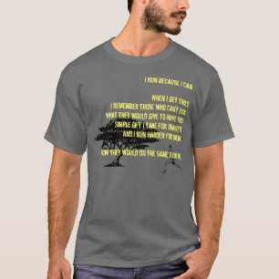 Ich laufe, weil ich kann…. (mit männlichem Läu T-Shirt