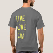 Ich laufe, weil ich kann…. (mit männlichem Läufer) T-Shirt (Rückseite)