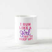 Ich laufe wie ein Mädchen Kaffeetasse (Mittel)