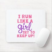 Ich laufe wie ein Mädchen Mousepad (Mit Mouse)