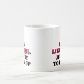 Ich laufe wie ein Mädchen (rot) Kaffeetasse (Mittel)