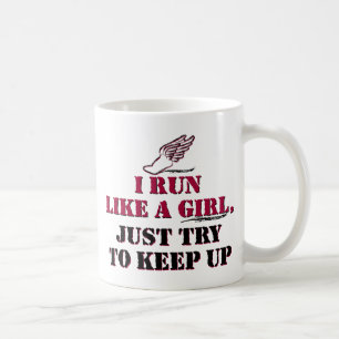 Ich laufe wie ein Mädchen (rot) Kaffeetasse