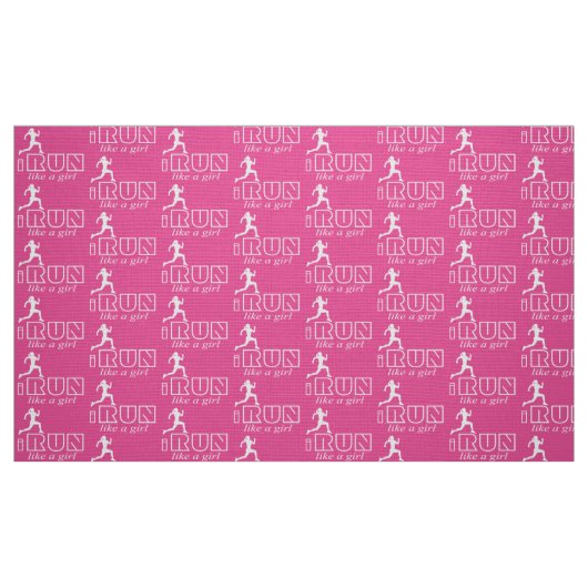 Ich laufe wie ein Mädchen Stoff (Fat Quarter (45,7 x 55,9 cm))