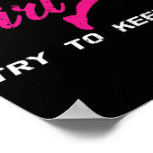 Ich laufe wie ein Mädchen und versuche Marathon At Poster (Ecke)